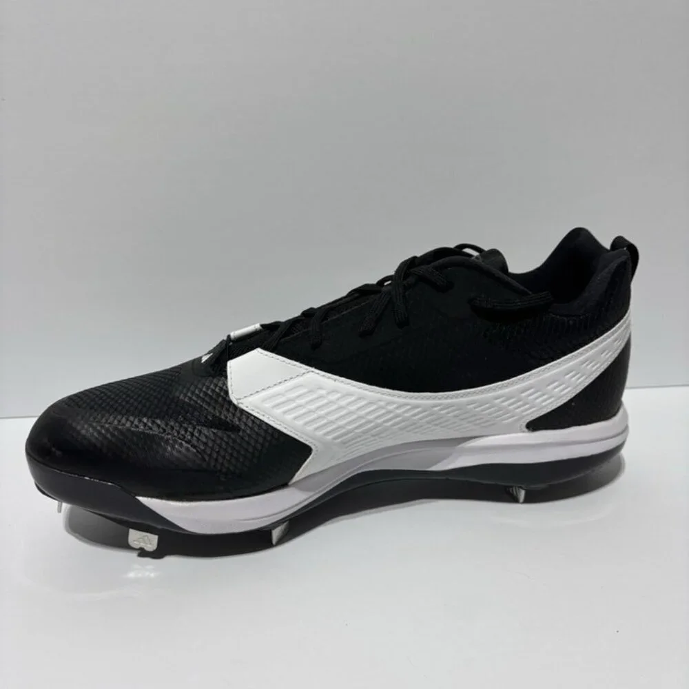 Adidas Men’s Icon 8 Black/White Baseball Cleats, Size 17 D